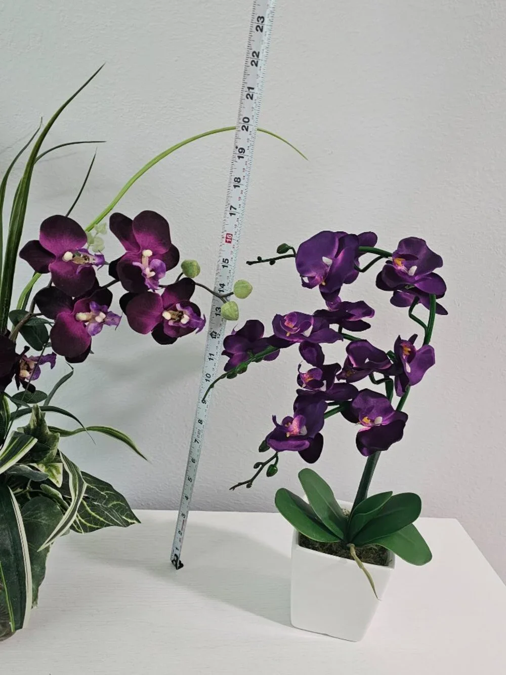 Artificial Orchid Plants Deep Purple - Lot of 2